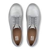 ADEOLA LEATHER LACE UP DERBYS - SILVER