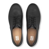 ADEOLA LEATHER LACE UP DERBYS - ALL BLACK CO AW01