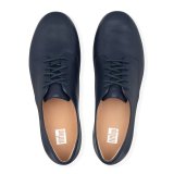 ADEOLA LEATHER LACE UP DERBYS - MIDNIGHT NAVY CO AW01