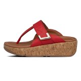 REMI ADJUSTABLE TOE THONGS - RED