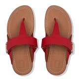REMI ADJUSTABLE TOE THONGS - RED