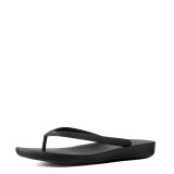 MEN'S iQUSHION TM ERGONOMIC FLIP-FLOPS - BLACK CO