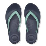IQUSHION - FLIP FLOPS - MIDNIGHT NAVY / OCEAN GREEN MIX