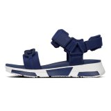 HEDA CHAIN BACK STRAP SANDALS - MIDNIGHT NAVY