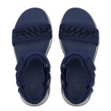 HEDA CHAIN BACK STRAP SANDALS - MIDNIGHT NAVY