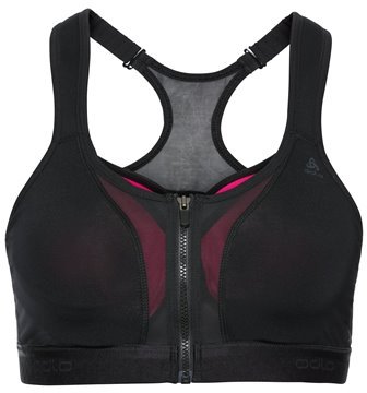 SPORTS BRA DOUBLE HIGH - BLACK/BEETROOT PURPLE annullato fw19