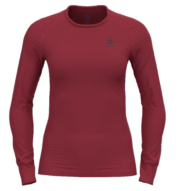 BL TOP CREW NECK L/S ACTIVE WARM ECO - DEEP CLARET