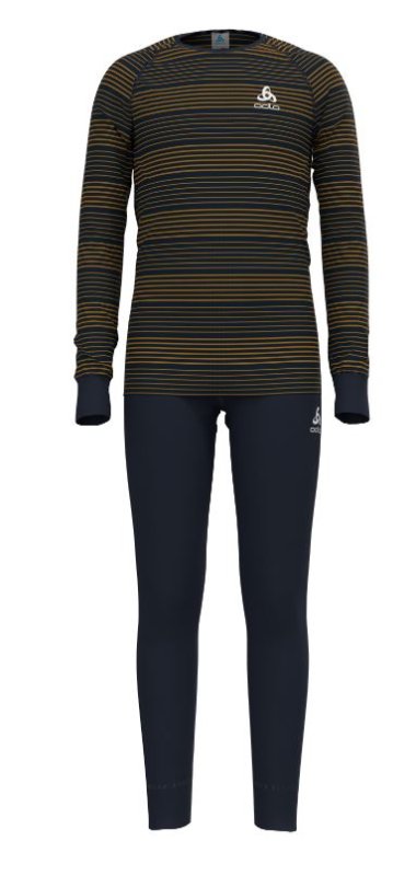 SET LONG ACTIVE WARM ECO SET - DARK SAPPHIRE / BUCKTHORN BROWN