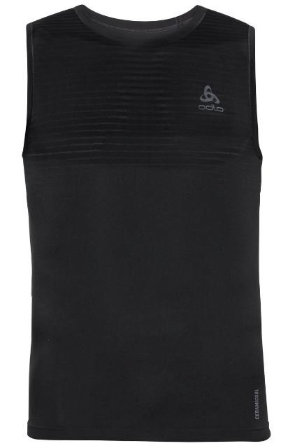 BL TOP CREW NECK SINGLET PERFORMANCE X/L - BLACK