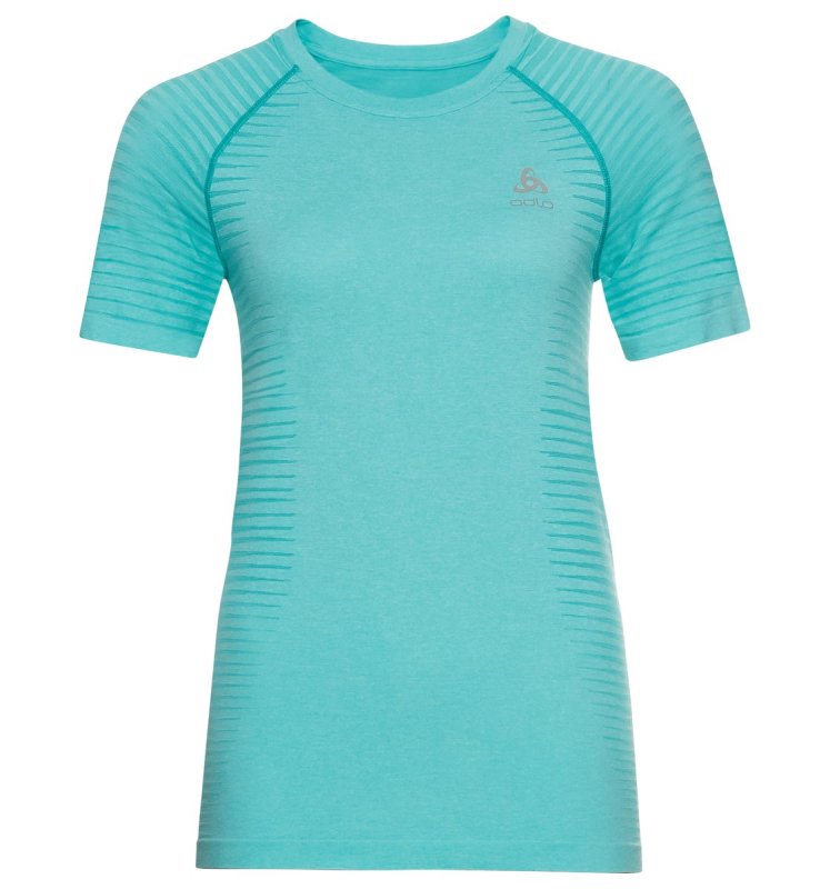 T SHIRT S/S CREW NECK ESSENTIAL SEAMLESS - JADED MELANGE