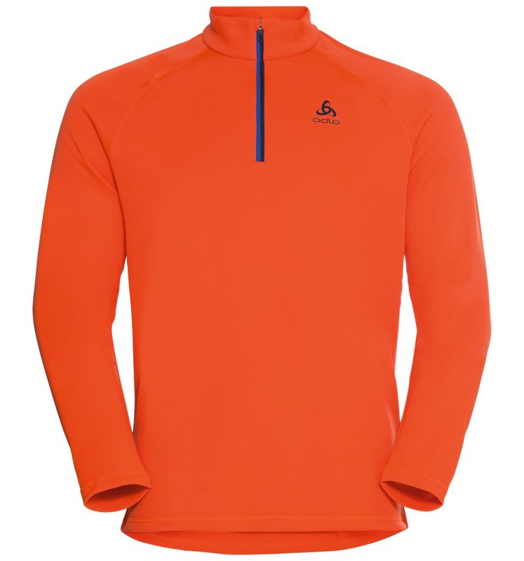 MIDLAYER 1/2 ZIP BESSO - EXUBERANT ORANGE