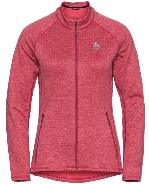 MIDLAYER FULL ZIP FLI - PARADISE PINK MELANGE
