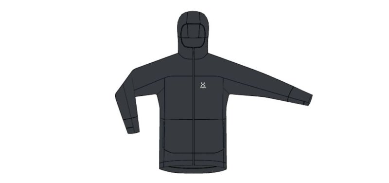 BETULA Q HOOD - MAGNETITE