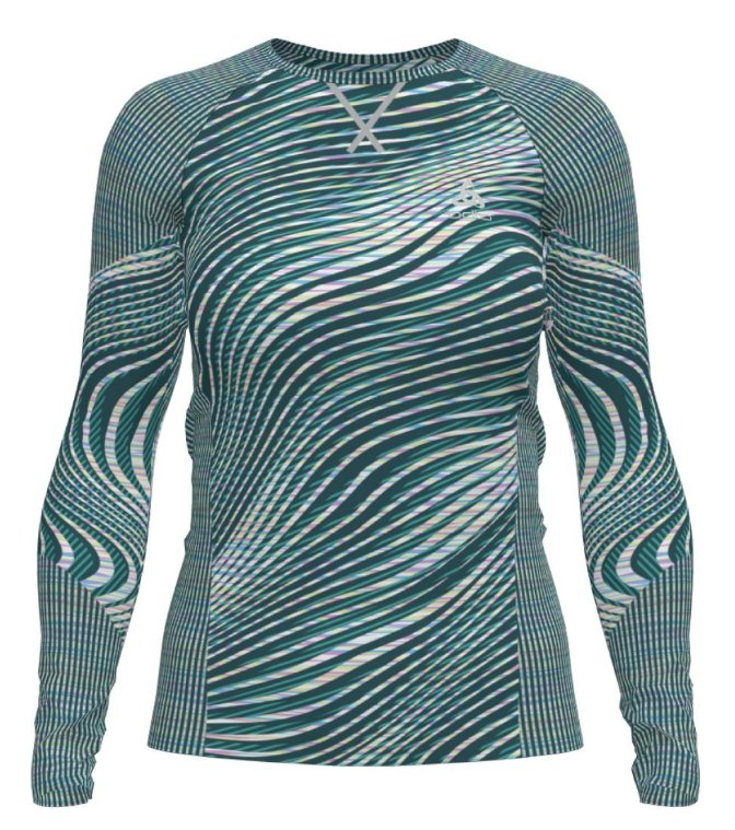 BL TOP CREW NECK L/S BLACKCOMB ECO - BALSAM / SPACE DYE