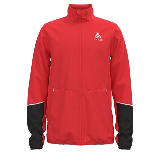 JACKET ENGVIK JUNIOR - POPPY RED / BLACK