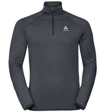 MIDLAYER 1/2 ZIP CARVE LIGHT - ODLO GRAPHITE GREY