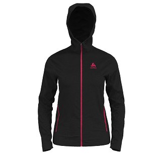 HOODY MIDLAYER FULL ZIP BERRA COSY - BLACK
