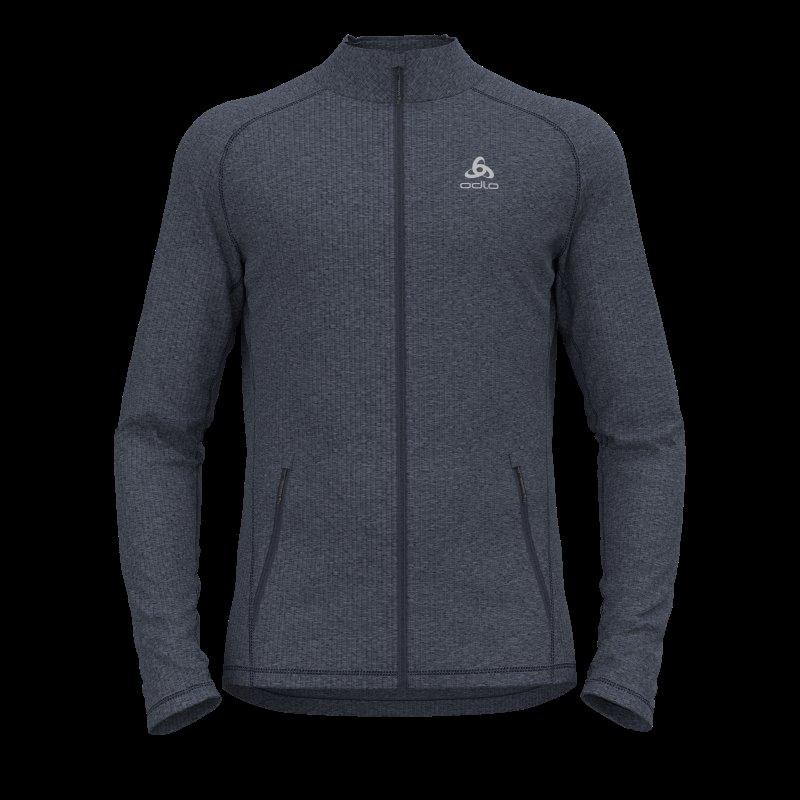 MID LAYER FULL ZIP TENCIA - INDIA INK MELANGE