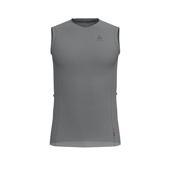 BL TOP CREW NECK SINGLET NATURAL + LIGHT - GREY MELANGE