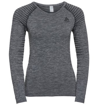 BL TOP CREW NECK L/S PERFORMANCE LIGHT - GREY MELANGE