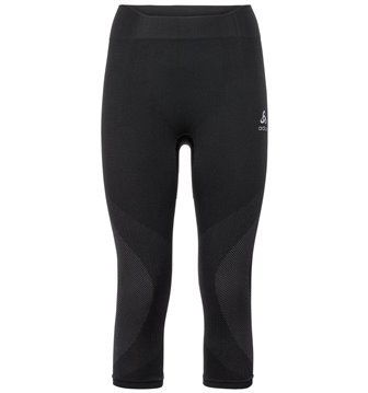 BL BOTTOM 3/4 PERFORMANCE WARM - BLACK / ODLO CONCRETE GREY