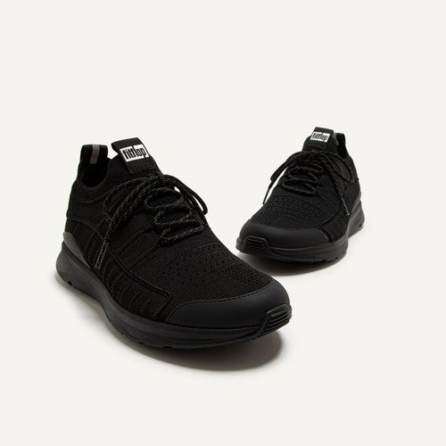 VITAMIN FF KNIT SPORTS TRAINERS - ALL BLACK