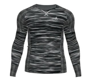 BL TOP CREW NECK L/S BLACKCOMB ECO - BLACK / SPACE DYE