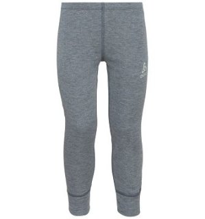 BL BOTTOM LONG ACTIVE WARM ECO KIDS - ODLO STEEL GREY MELANGE