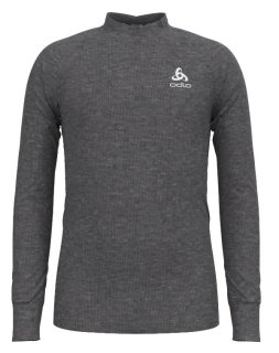 BL TOP TURTLE NECK L/S ACTIVE WARM ECO K - ODLO STEEL GREY MELANGE
