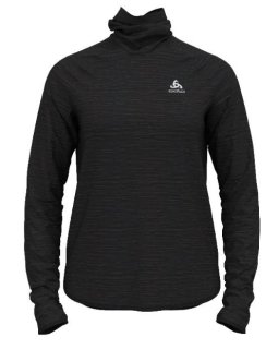 MID LAYER RUN EASY WARM - BLACK MELANGE