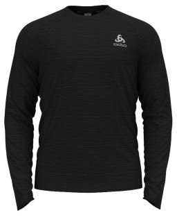 MID LAYER RUN EASY WARM - BLACK MELANGE