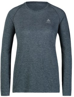 T/SHIRT CREW NECK L/S ESSENTIAL SEAMLESS - INDIA INK MELANGE