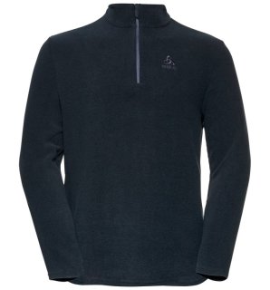 MID LAYER 1/2 ZIP ROY - DARK SAPPHIRE / BLACK / STRIPES