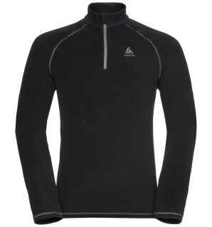MID LAYER 1/2 ZIP RIGI - BLACK
