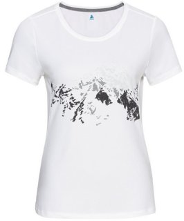T/SHIRT S/S CREW NECK F/DRY PRINT - WHITE / GRAPHIC SS22