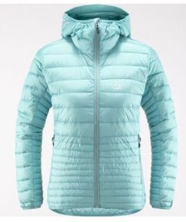 MICRO NORDIC DOWN HOOD WOMEN - FROST BLUE