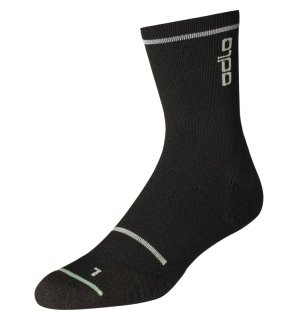 SOCKS MICRO CREW CERAMICOOL REFLECTIVE - BLACK / LODEN FROST