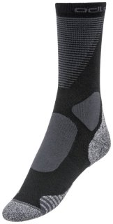 SOCKS CREW ACTIVE WARM XC - BLACK / ODLO GRAPHITE GREY