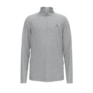 MID LAYER 1/2 ZIP BERRA KIDS - GREY MELANGE