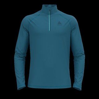 MID LAYER 1/2 ZIP BESSO - SAXONY BLUE