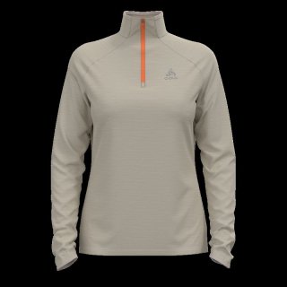 MID LAYER 1/2 ZIP ESSENTIAL THERMAL - SILVER CLOUD MELANGE