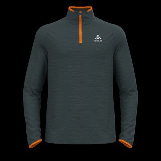 MID LAYER 1/2 ZIP ESSENTIAL THERMAL - INDIA INK MELANGE