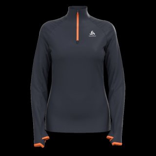 MID LAYER 1/2 ZIP X/ALP CERAMIWARM - INDIA INK / LIVE WIRE
