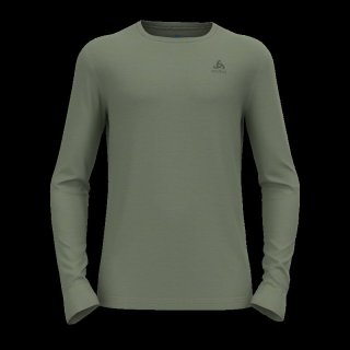 BL TOP CREW NECK L/S MERINO 200 - MATTE GREEN