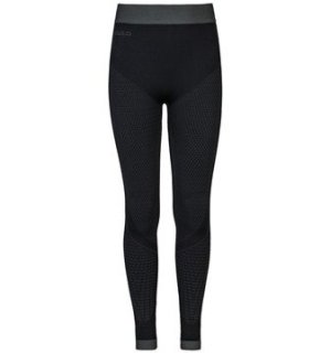 SUW BOTTOM PANT PERFORMANCE WARM ECO KID - BLACK   ODLO GRAPHITE GREY