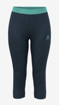 BL BOTTOM LONG PERFORMANCE WOOL 150 - BLUE WING TEAL MELANGE  / POLYNYA