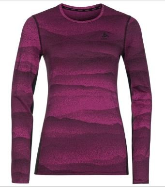 BL TOP CREW NECK L/S WHISTLER ECO - FESTIVAL FUCHSIA / BLACK