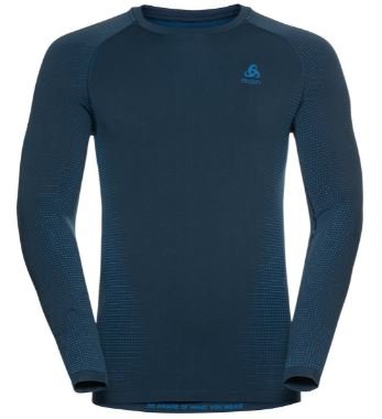 BL TOP CREW NECK L/S PERFORMANCE WARM EC - BLUE WING TEAL / INDIGO BUNTING