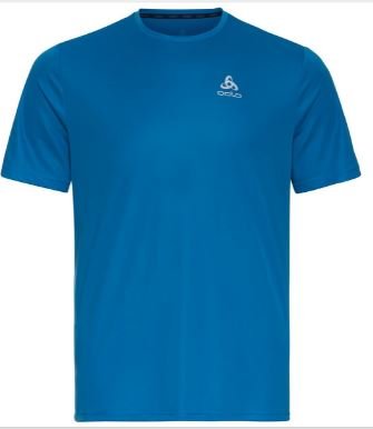 T_SHIRT CREW NECK S/S ESSENTIAL FLYER - INDIGO BUNTING