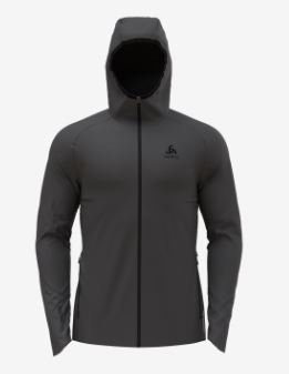 MID LAYER HOODY FULL ZIP ASCENT PW 220 - ODLO GRAPHITE GREY